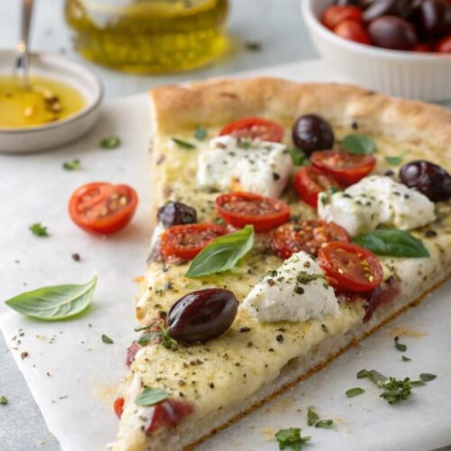 I Brought the Mediterranean to My Kitchen with Homemade Greek Pizza (You Can Too!) - tastyleap.com